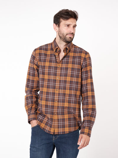 Camisa regular fit diseño cuadros