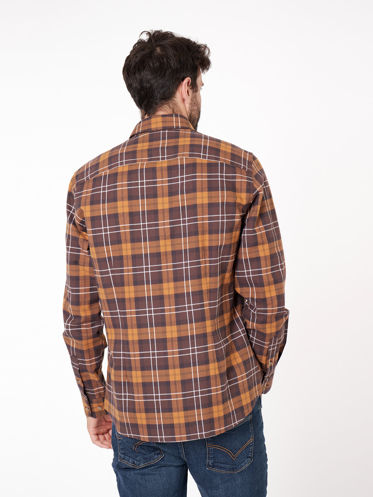 Camisa regular fit diseño cuadros