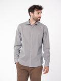 Camisa estampado geométrico slim fit