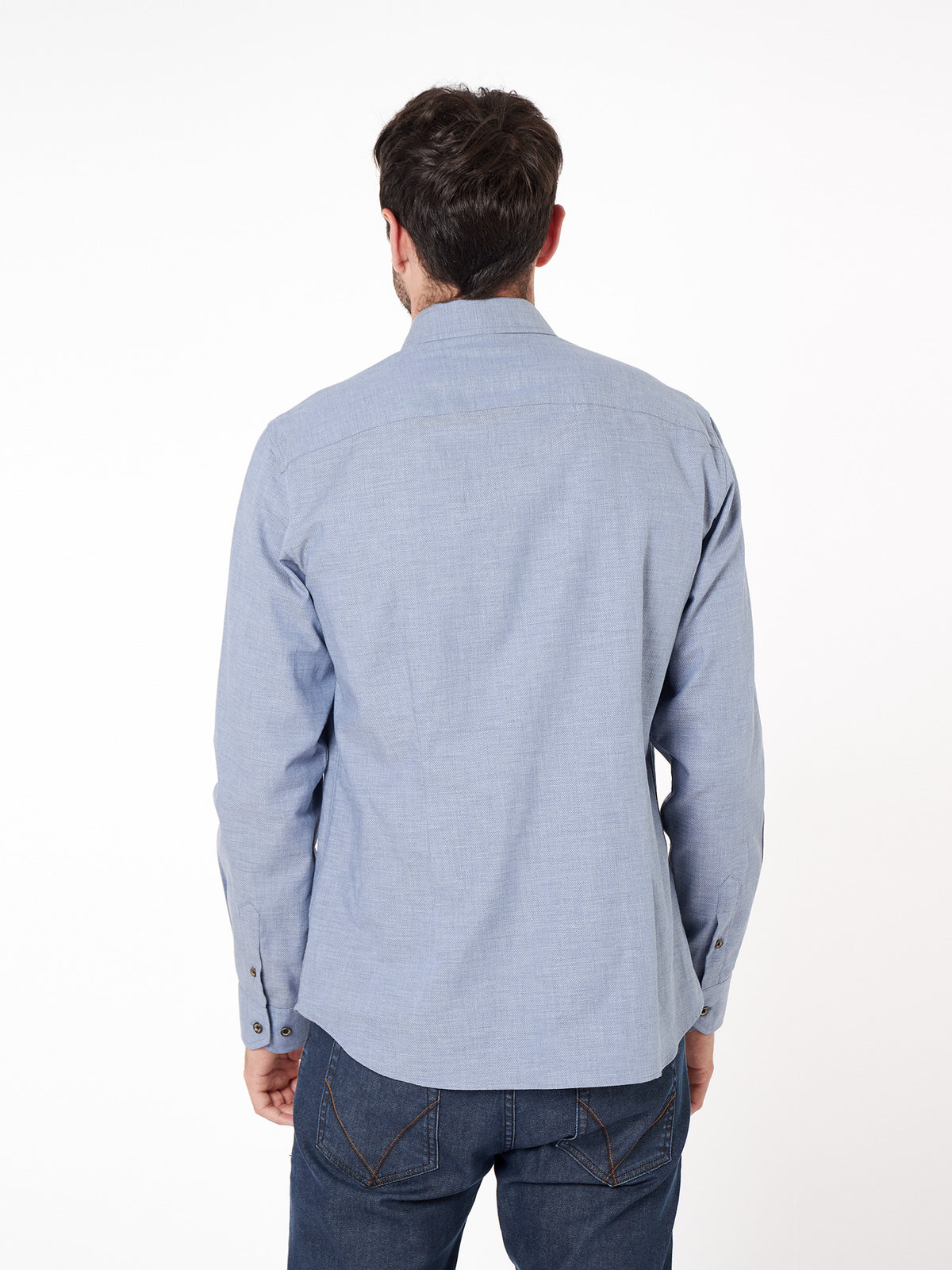 Camisa falso liso regular fit