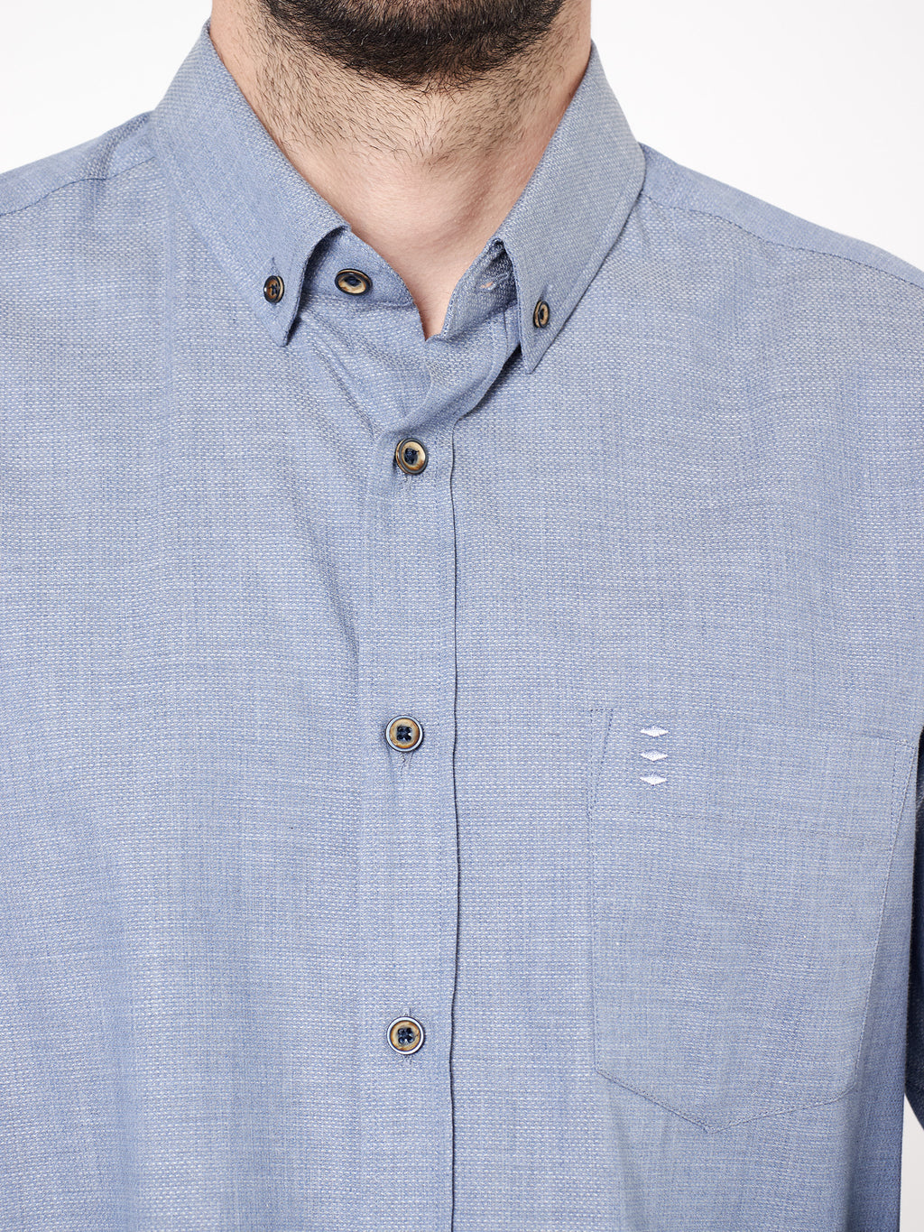 Camisa falso liso regular fit