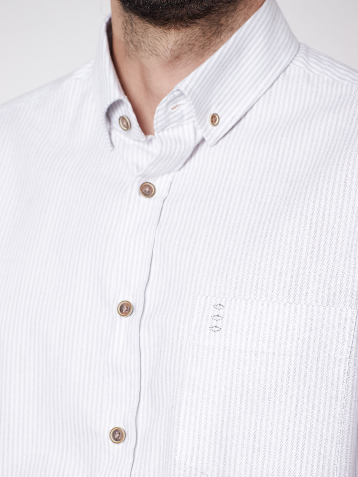 Camisa regular fit de rayas