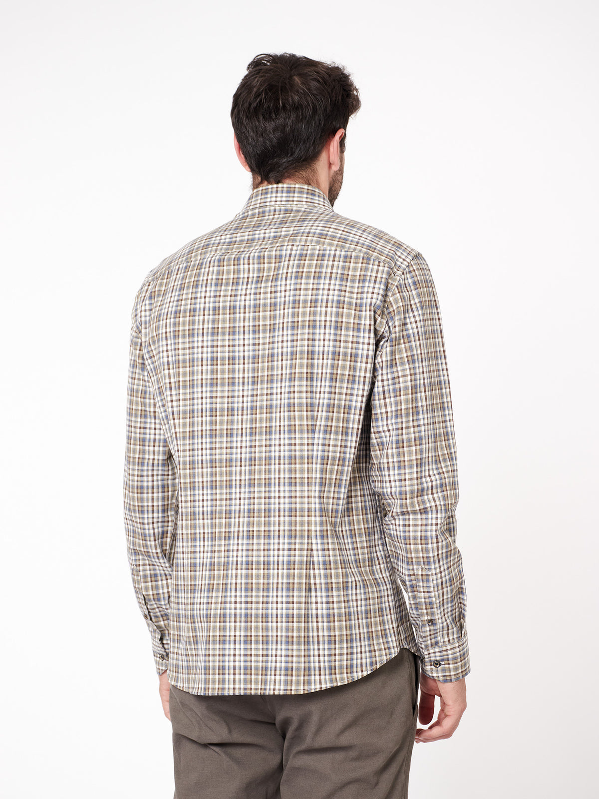 Camisa cuadros estilo franela regular fit