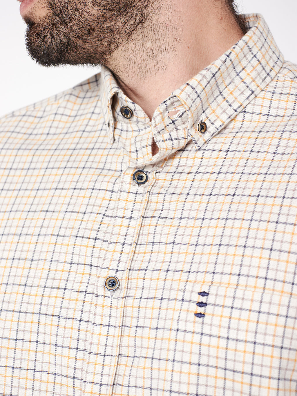 Camisa regular fit de cuadros