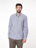 Camisa de rayas con detalles slim fit