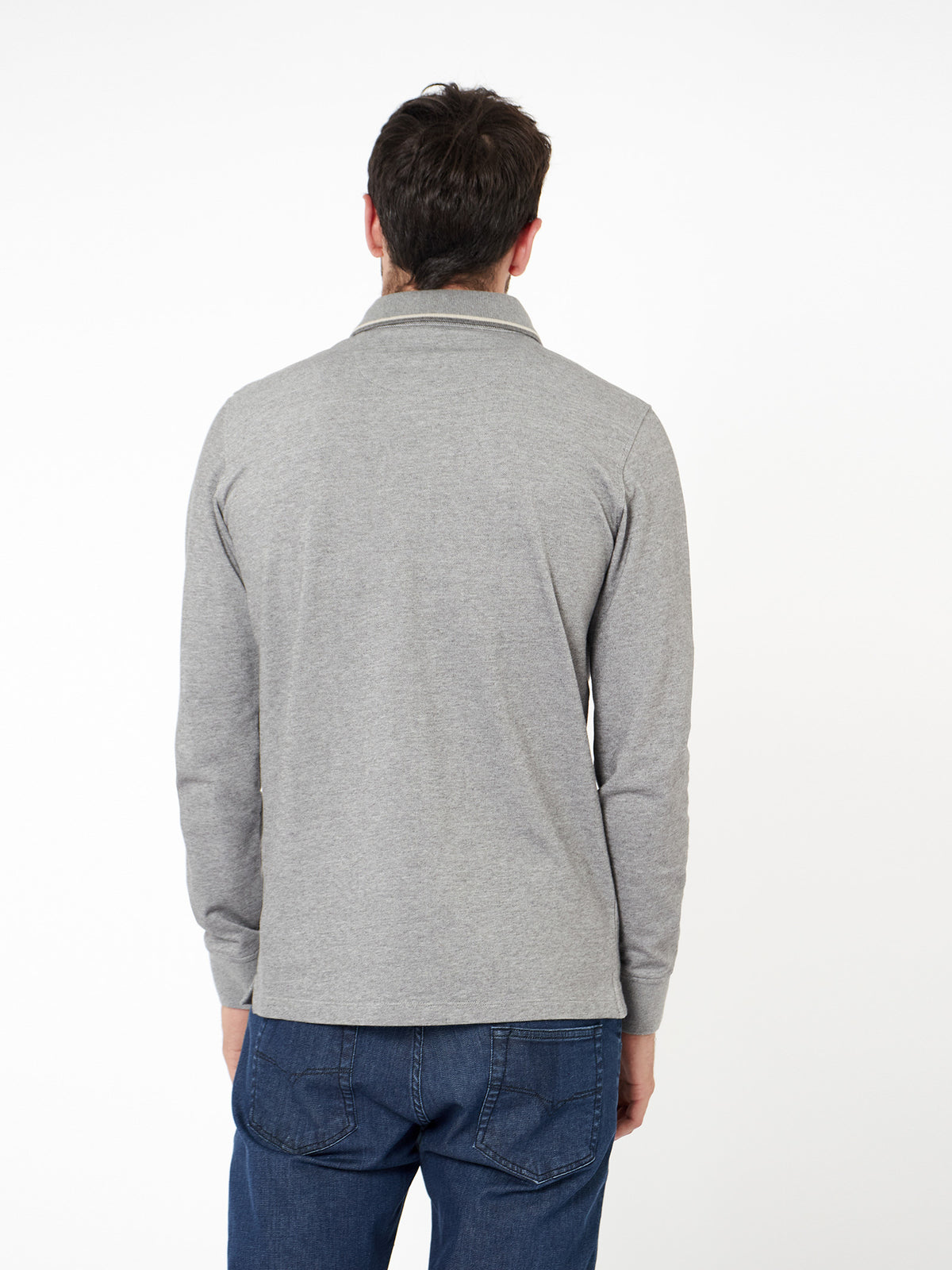 Polo piqué bicolor