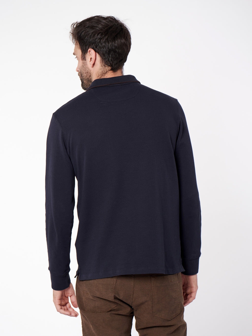 Polo jacquard con bolsillo