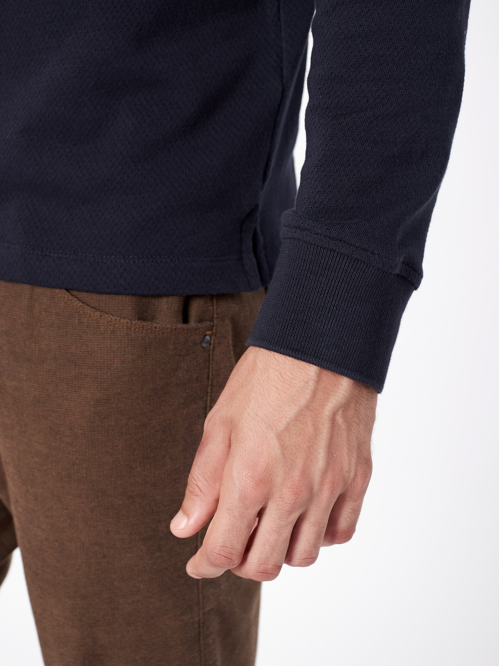 Polo jacquard con bolsillo