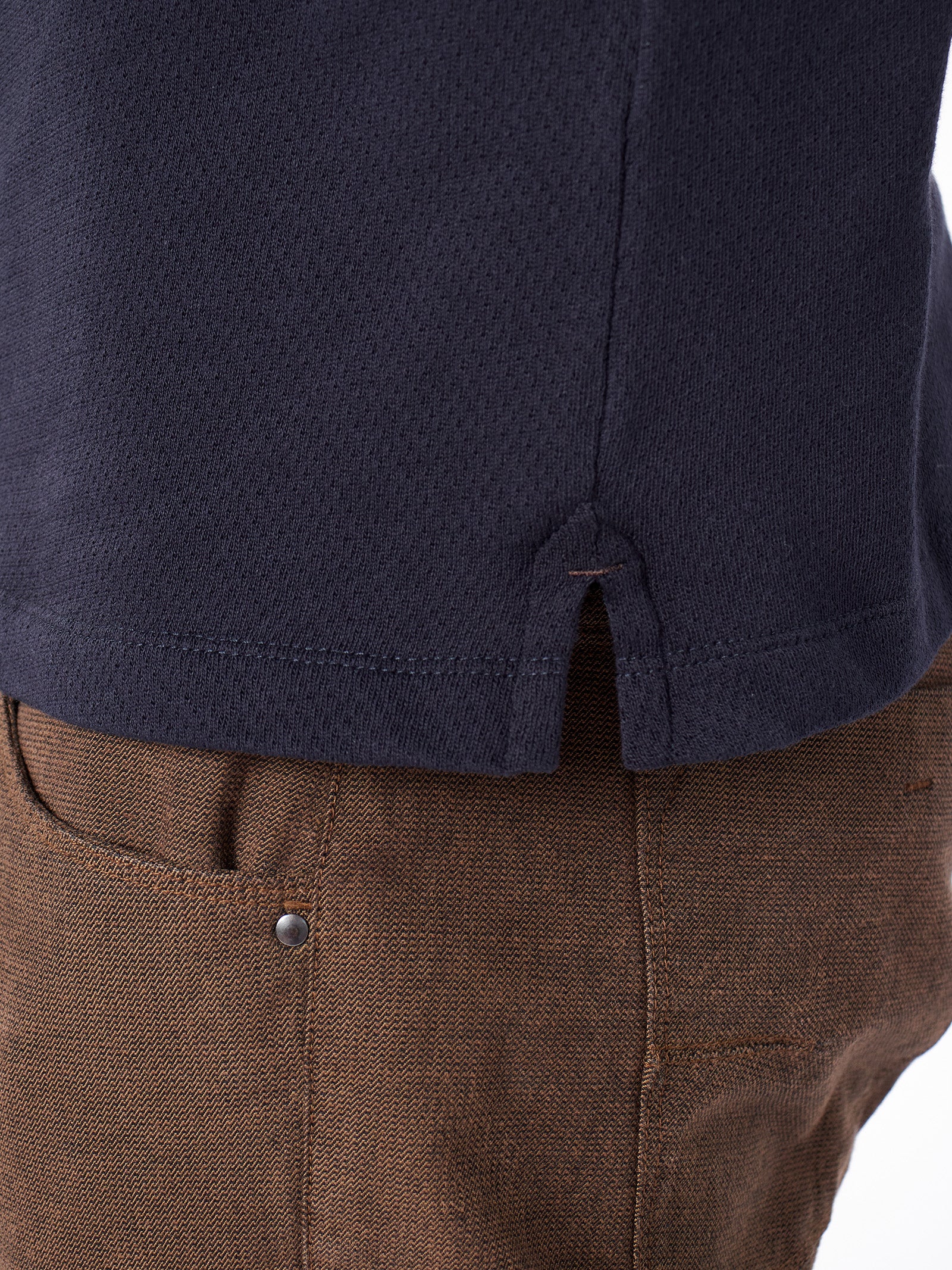 Polo jacquard con bolsillo