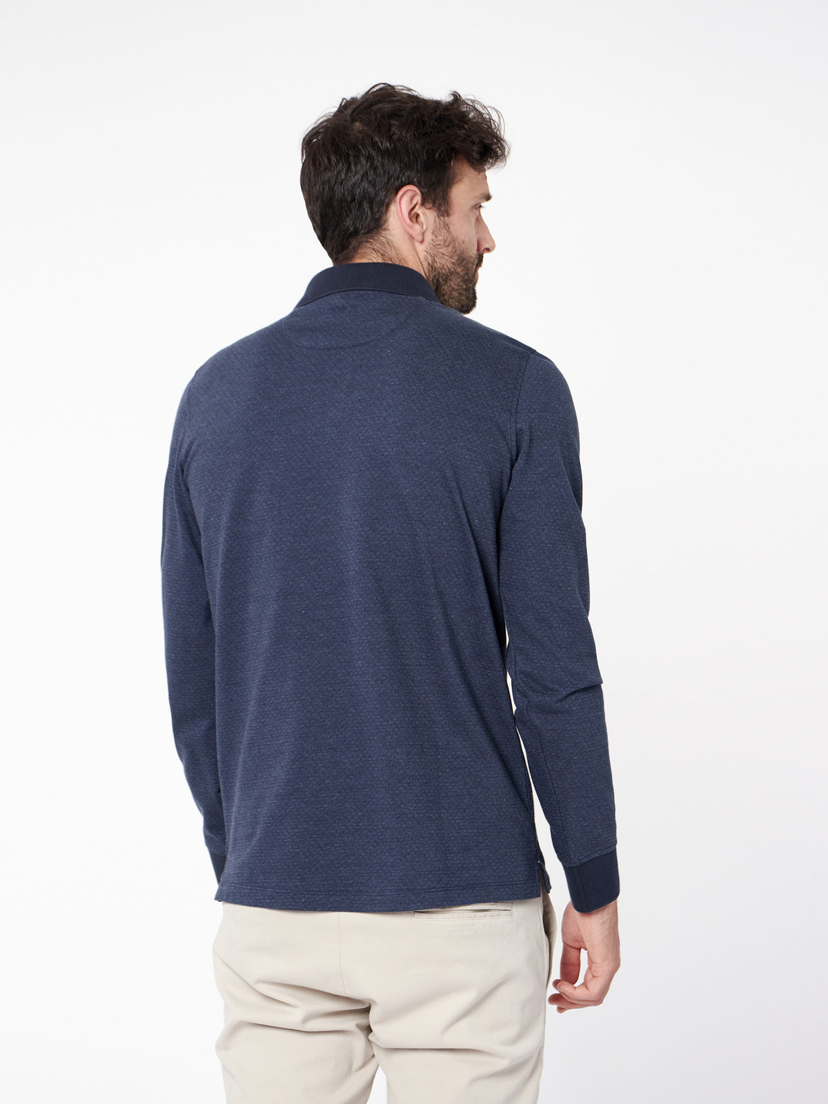 Polo jacquard microdibujo