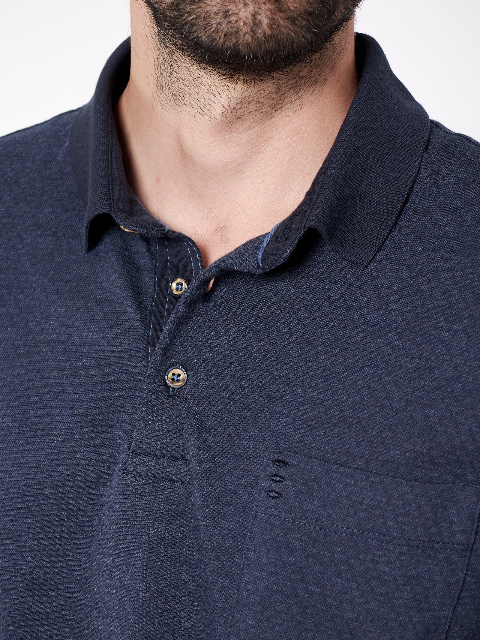 Polo jacquard microdibujo