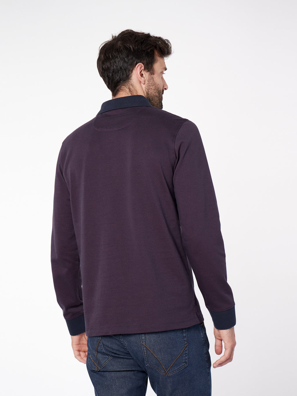 Jacquard polo shirt with details