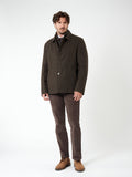 Regular fit overcoat with vest