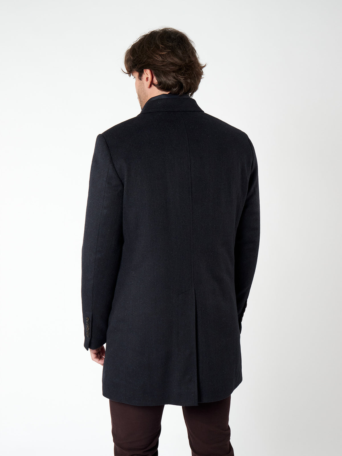 Slim fit overcoat with vest