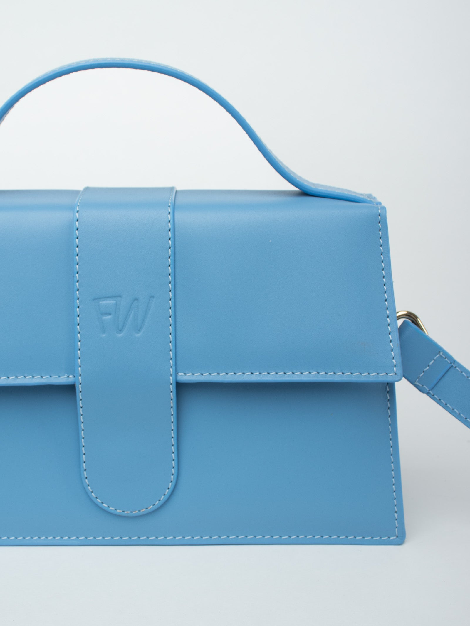 Bolso de mano de piel