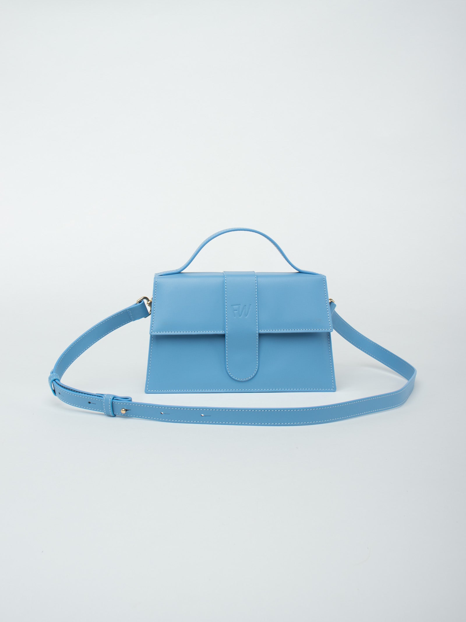 Bolso de mano de piel