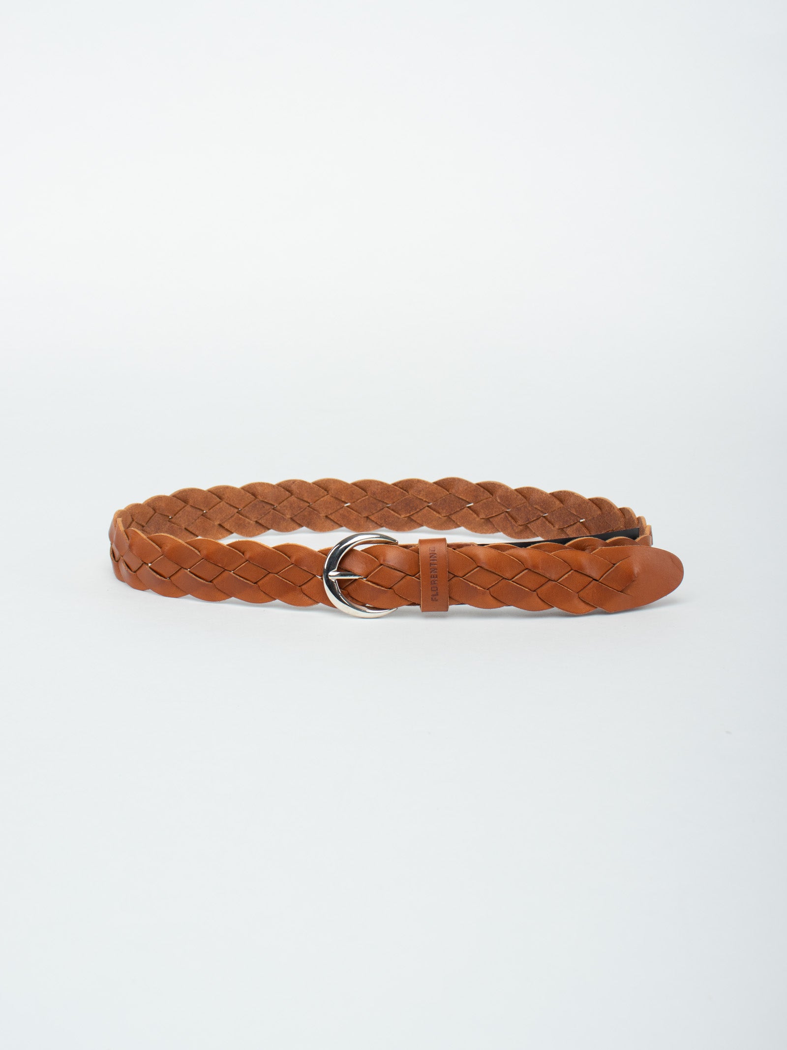 Cinturón trenzado piel