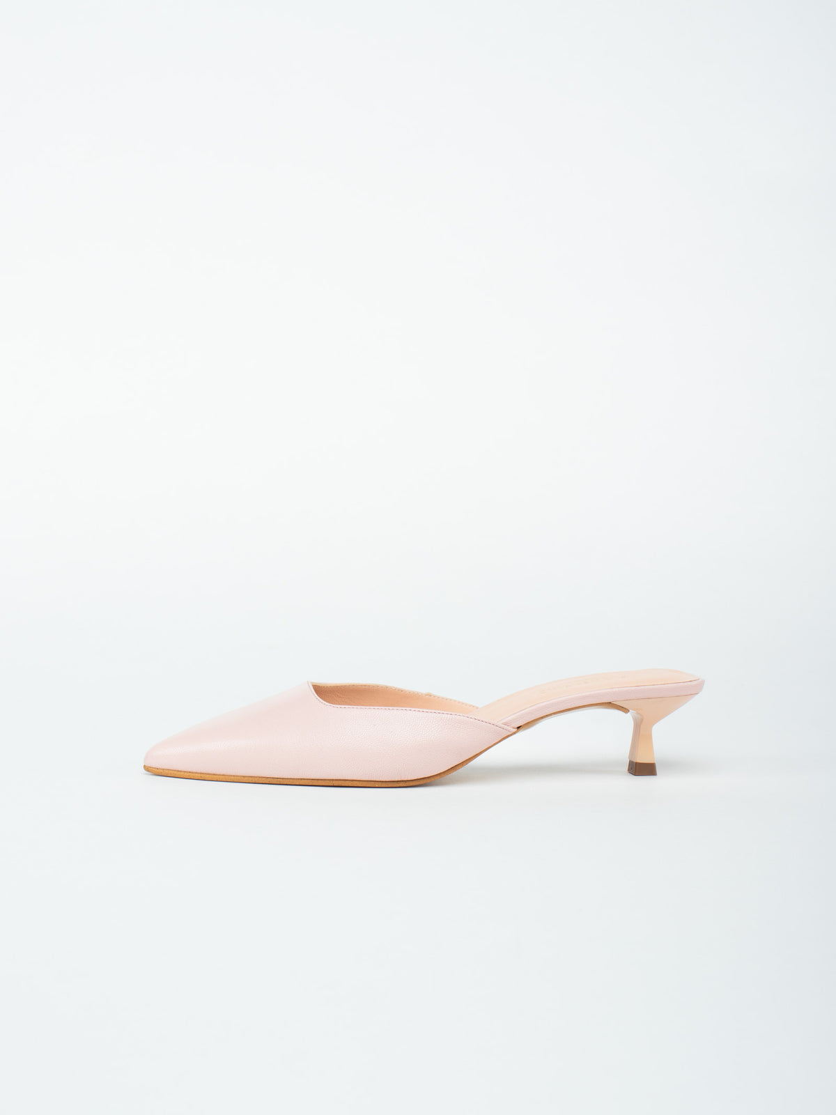 Leather mule shoes