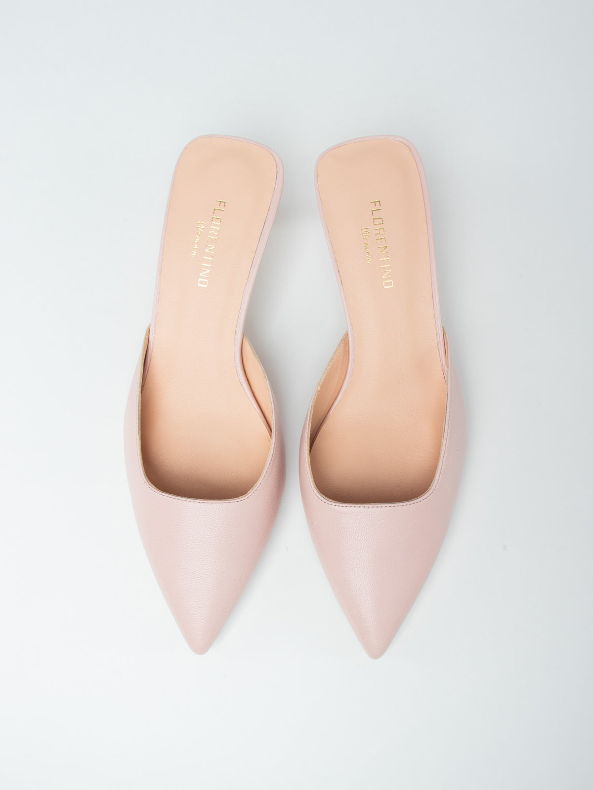 Leather mule shoes