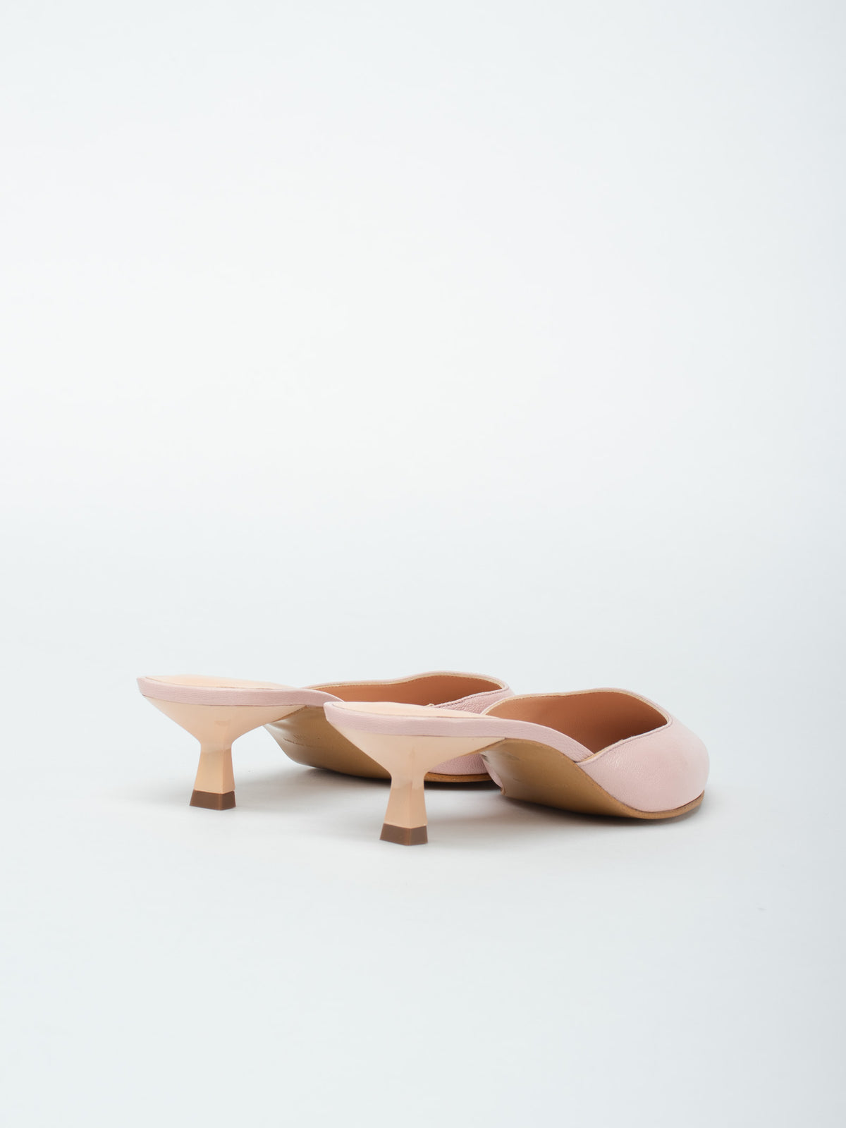 Leather mule shoes