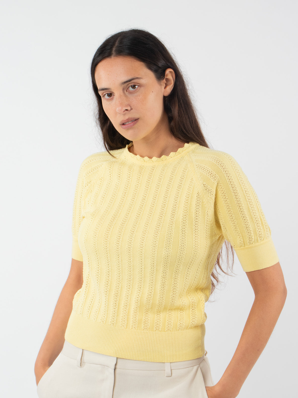 Open-knit jumper