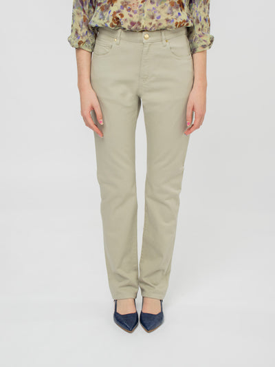 Straight-leg five-pocket trousers