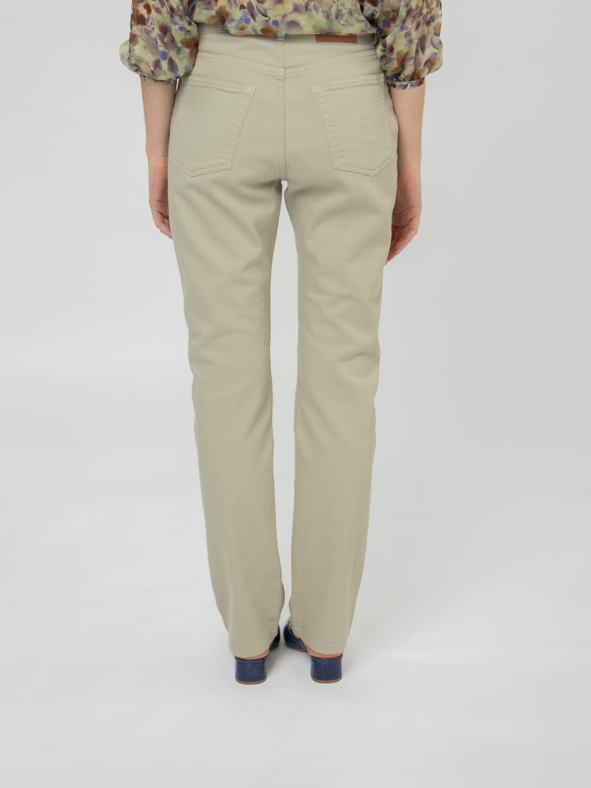 Straight-leg five-pocket trousers
