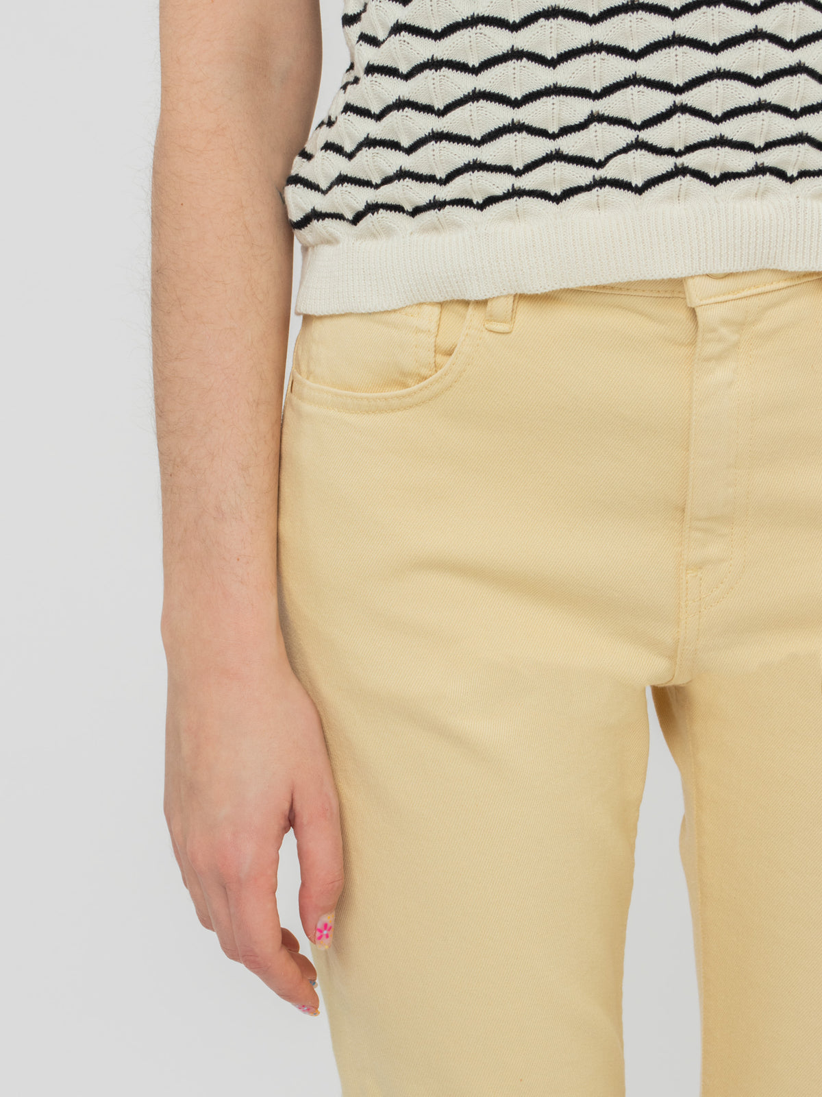 Straight-leg five-pocket trousers