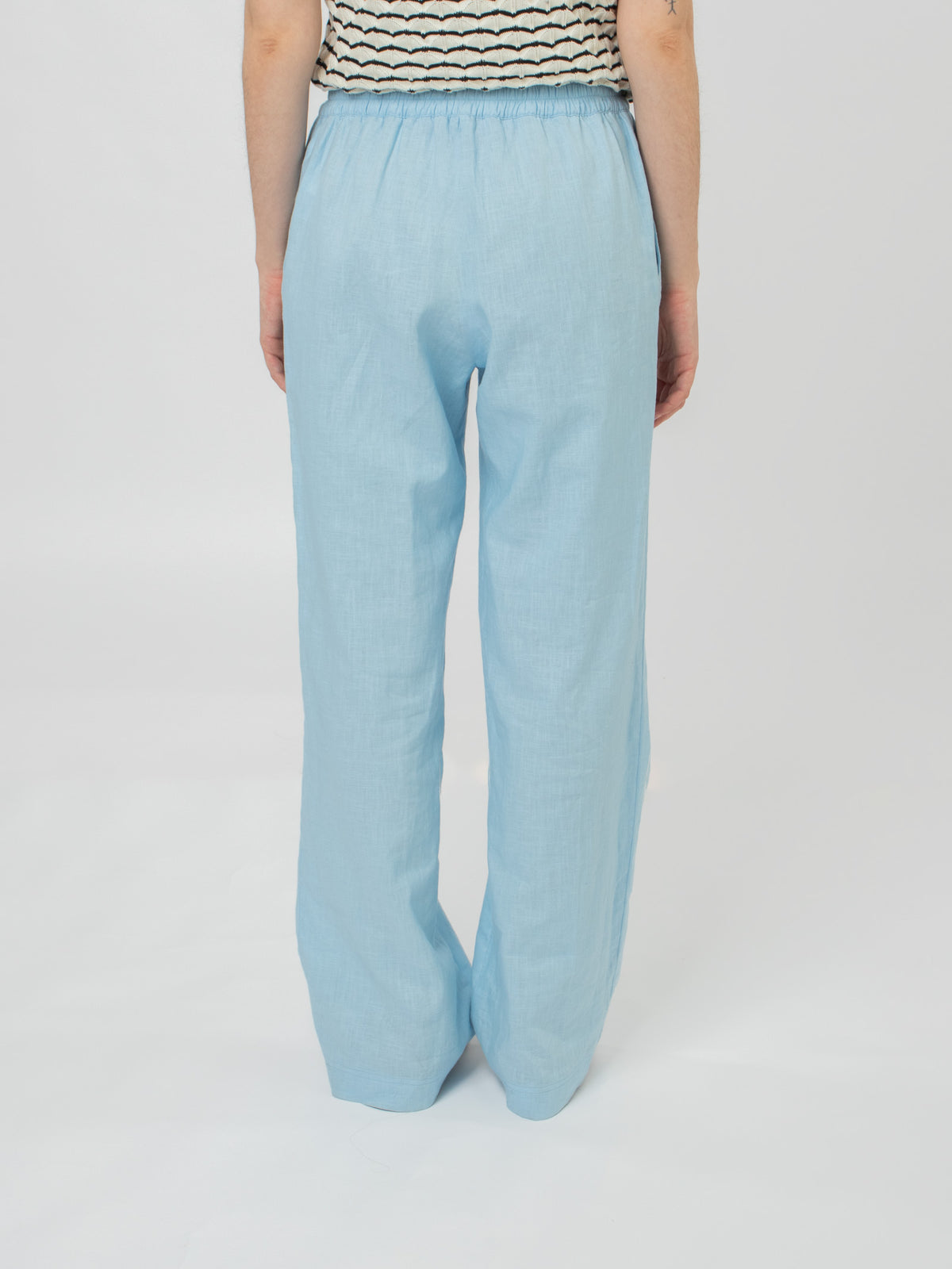 Pantalón ancho lino