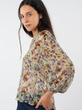 Blusa bambula estampado floral