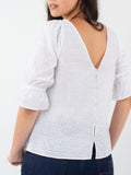 Blusa bordados perforados