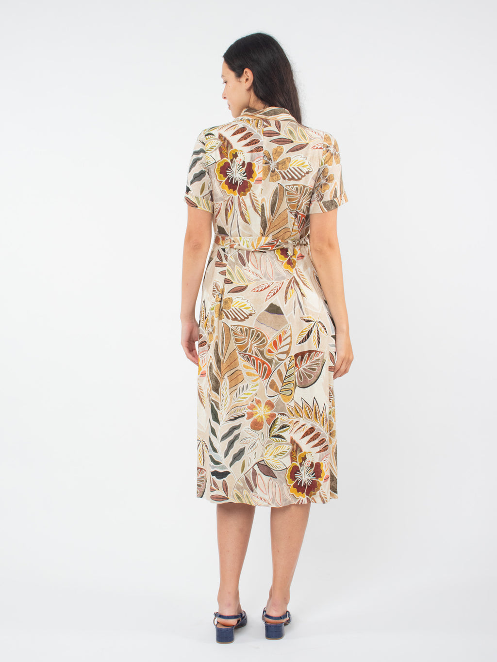 Vestido camisero lino