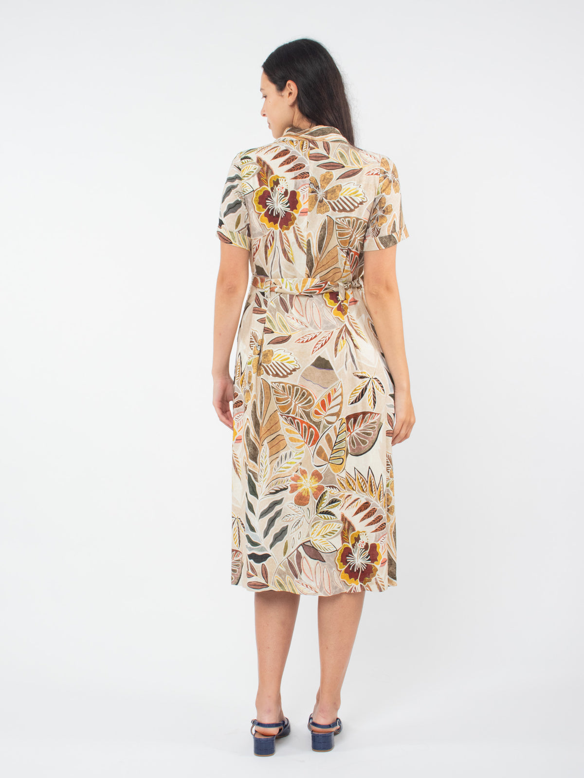 Vestido camisero lino