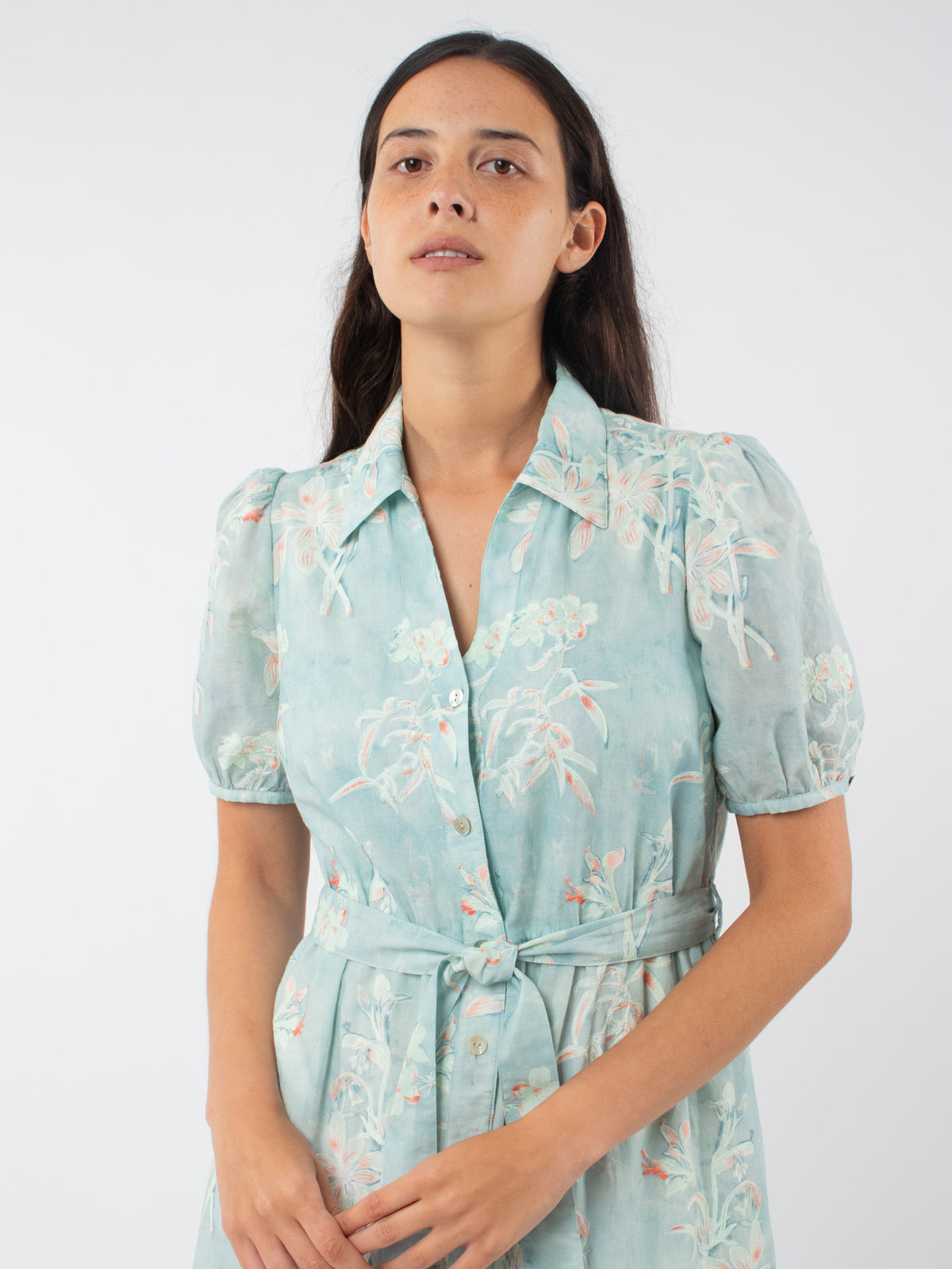 Vestido estampado flores