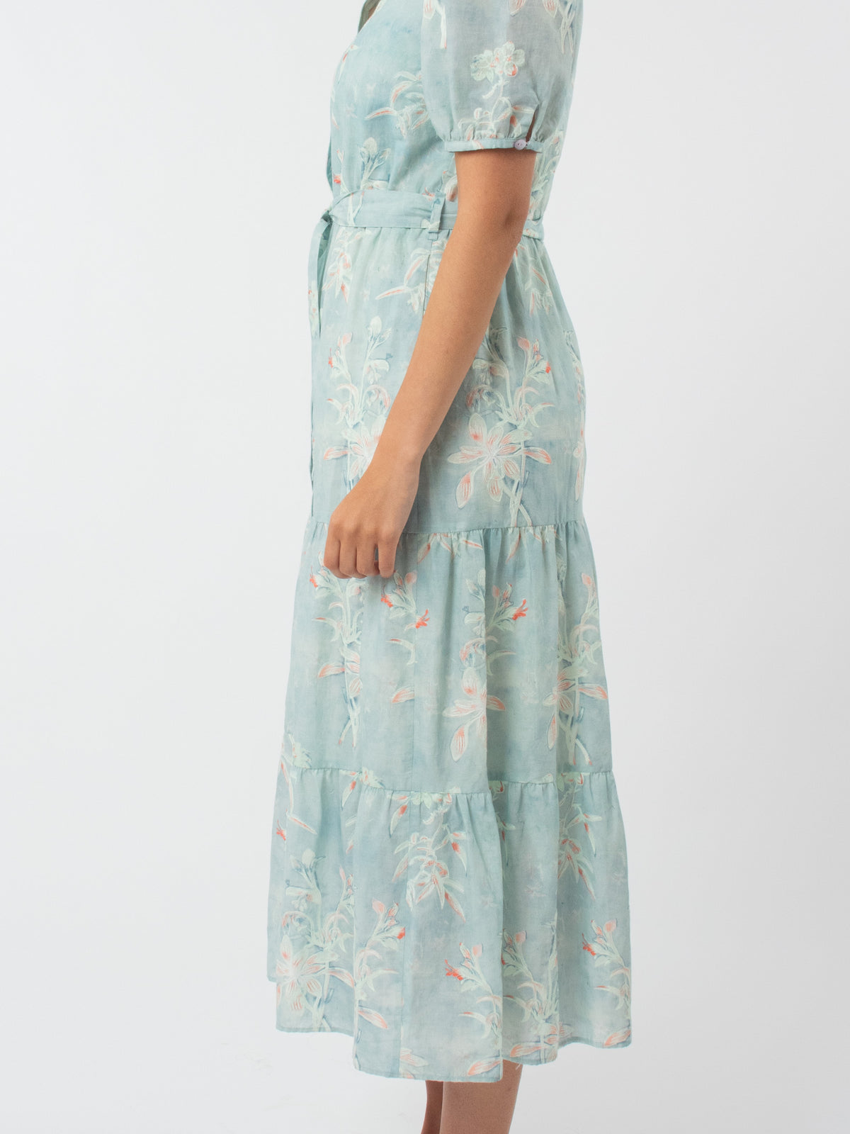 Vestido estampado flores