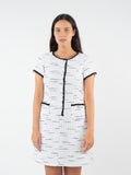 Vestido corto tweed