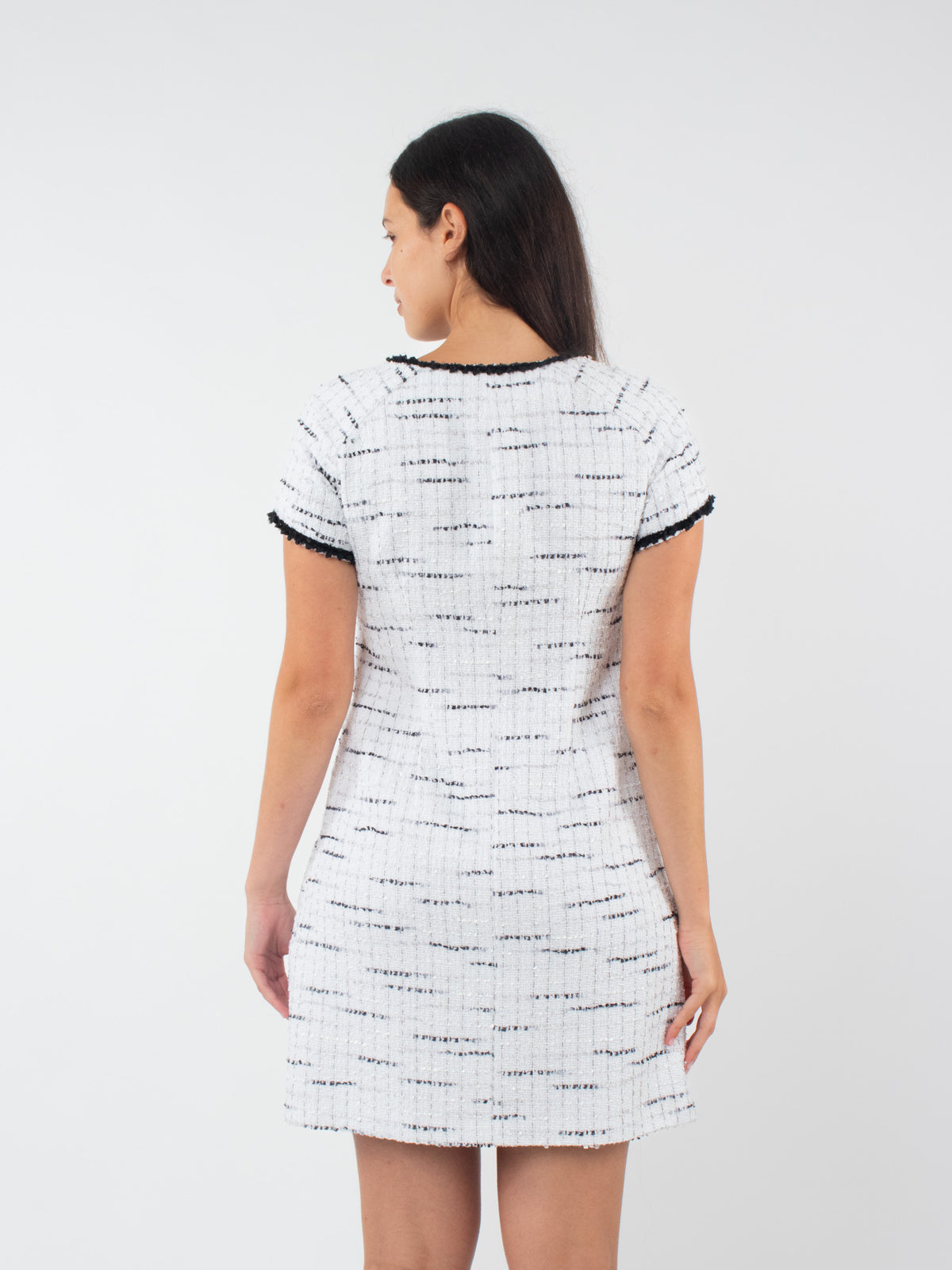 Vestido corto tweed