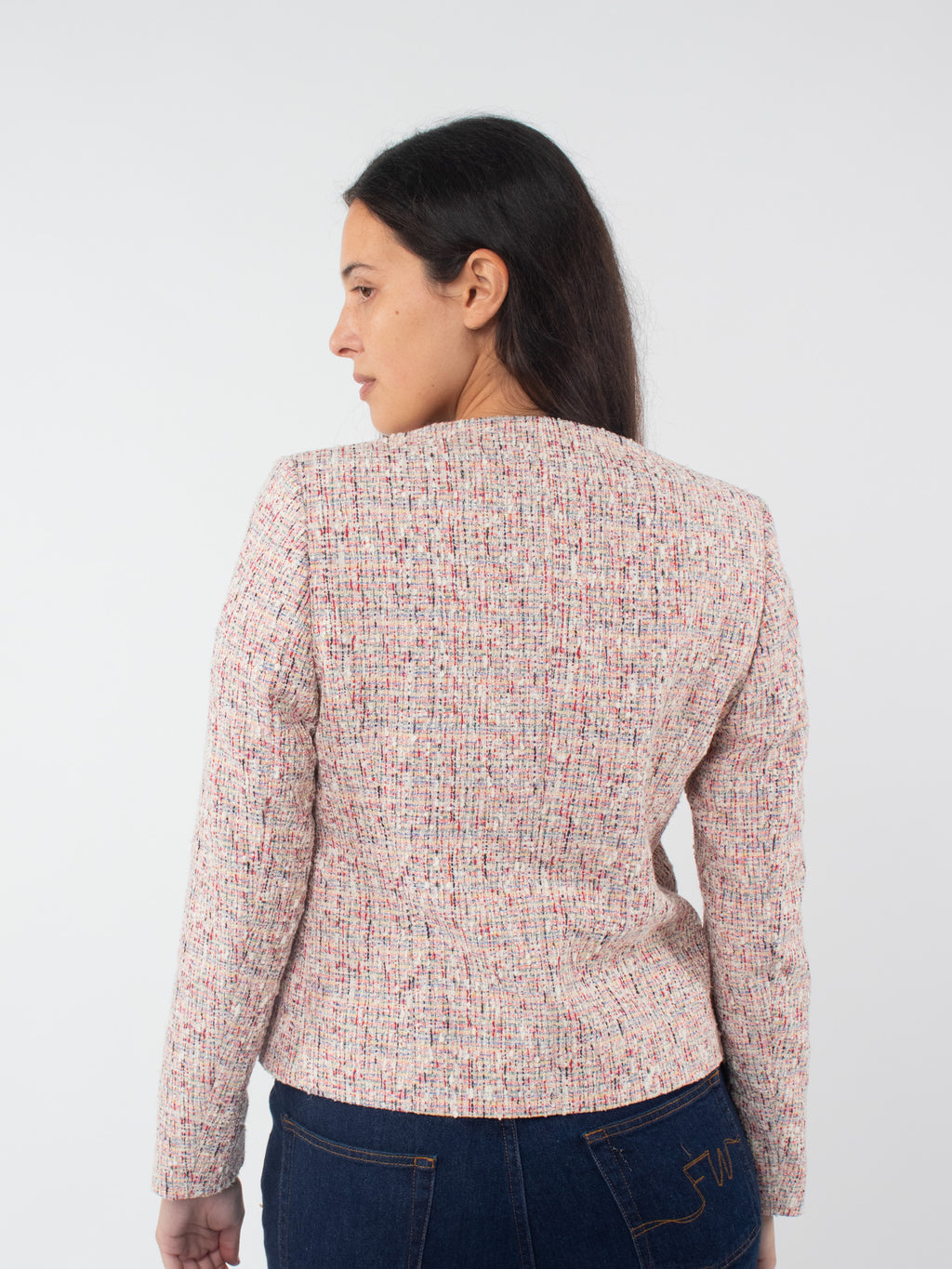 Chaqueta corta detalle deshilachado