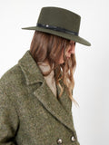 Sombrero lana detalle cinta