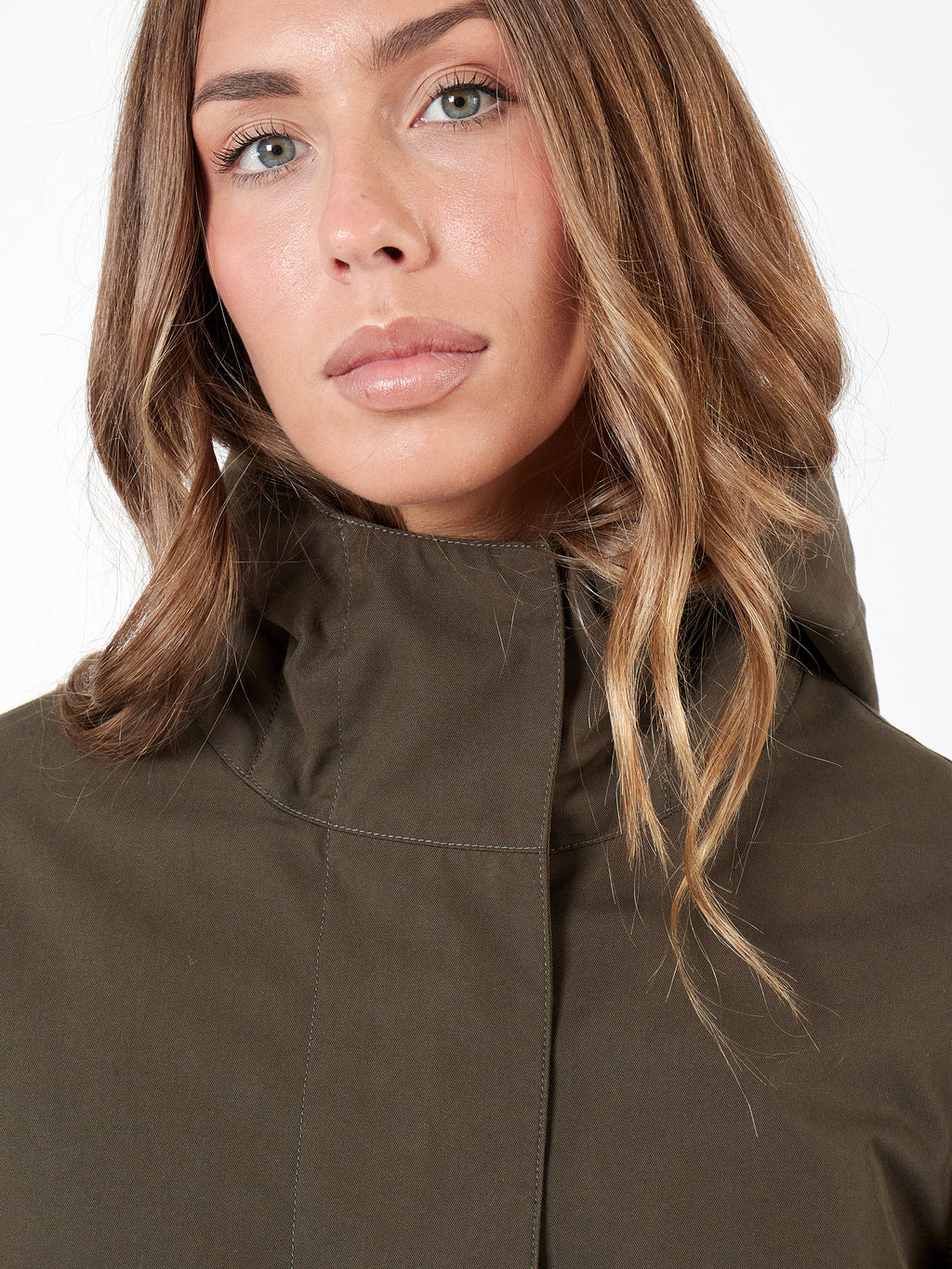 Hooded trench coat