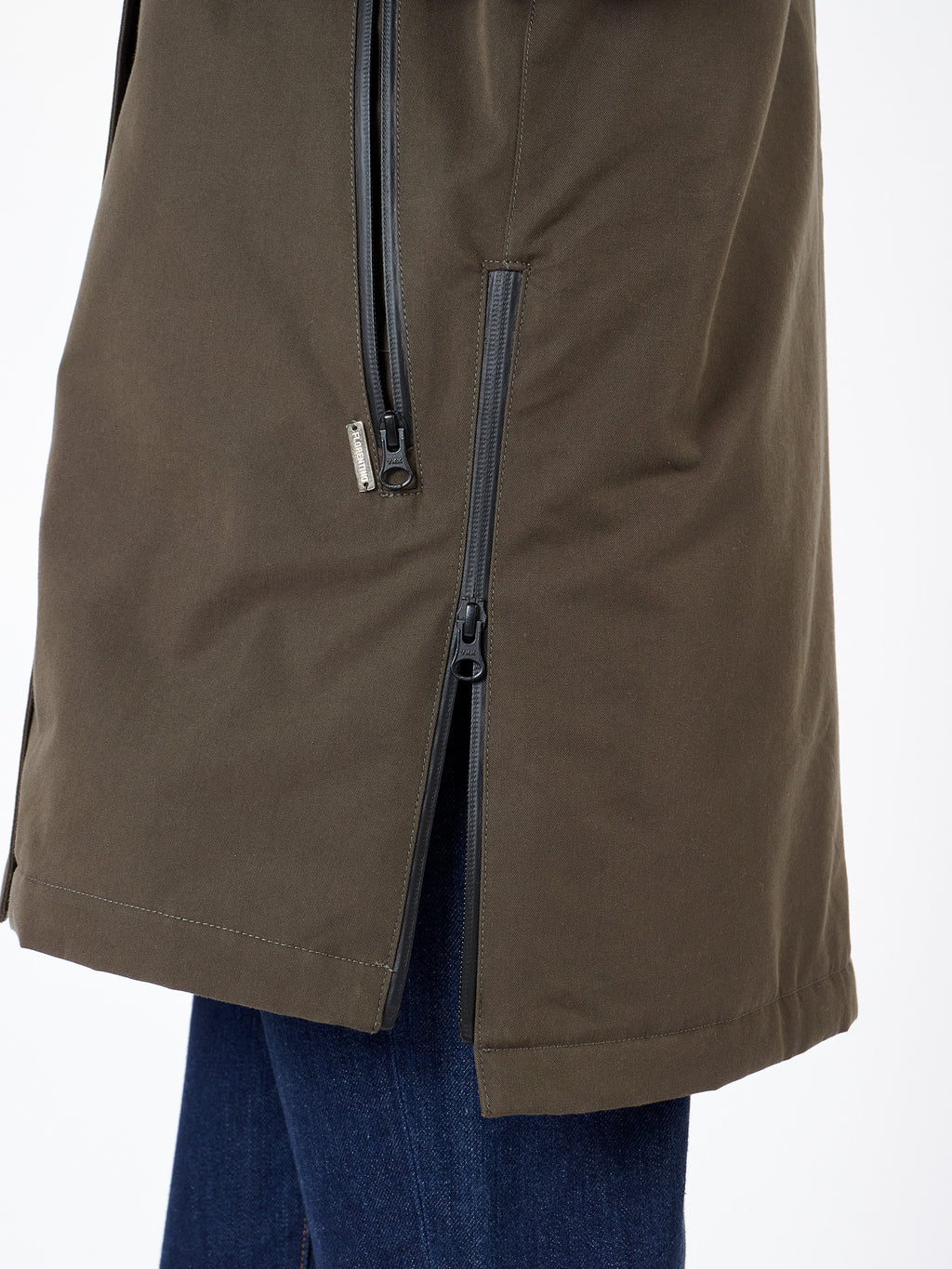 Hooded trench coat