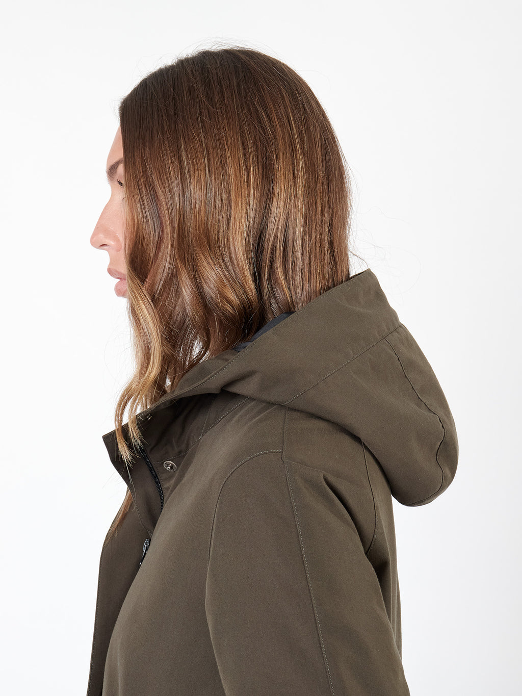 Hooded trench coat