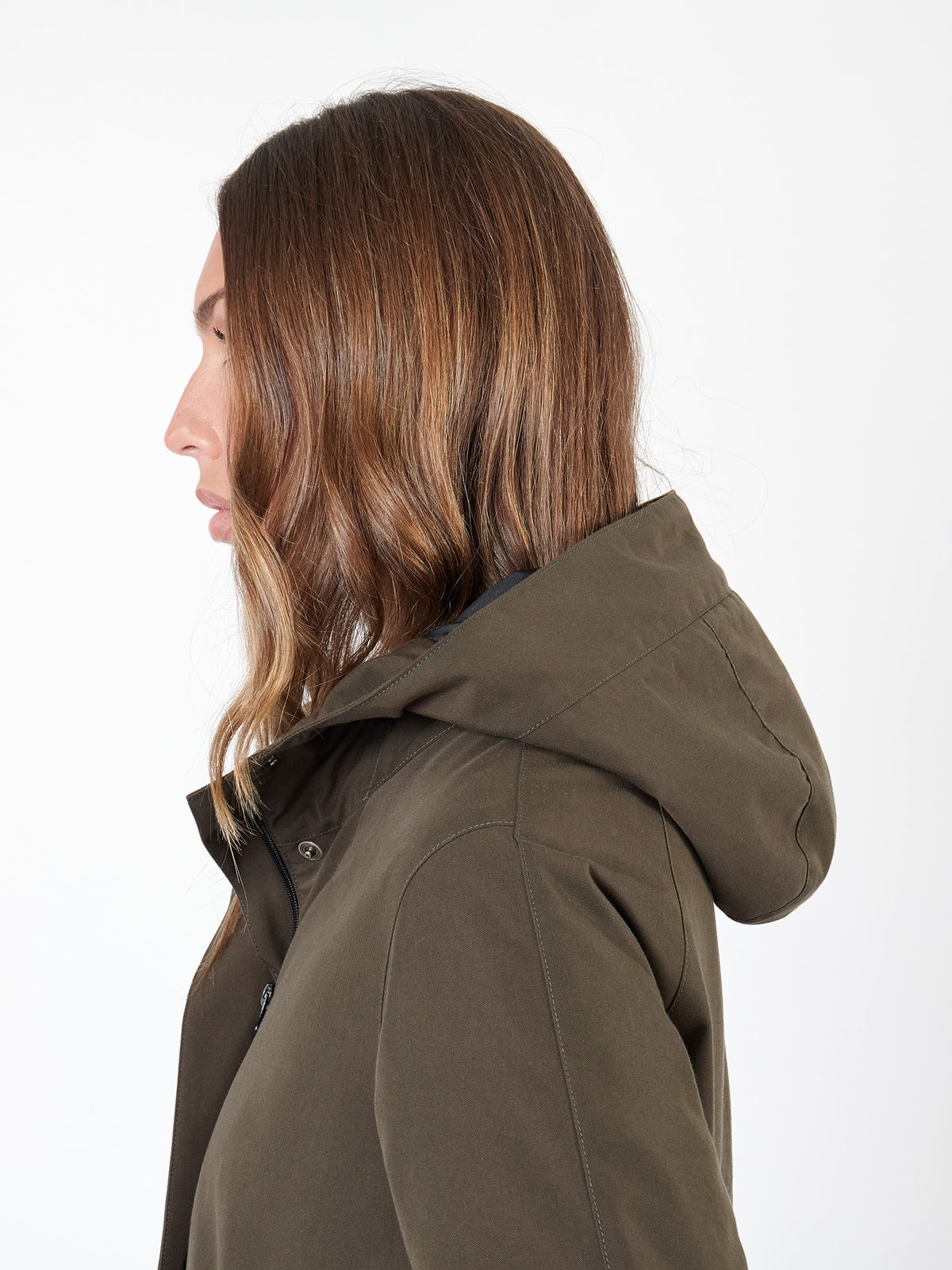 Hooded trench coat
