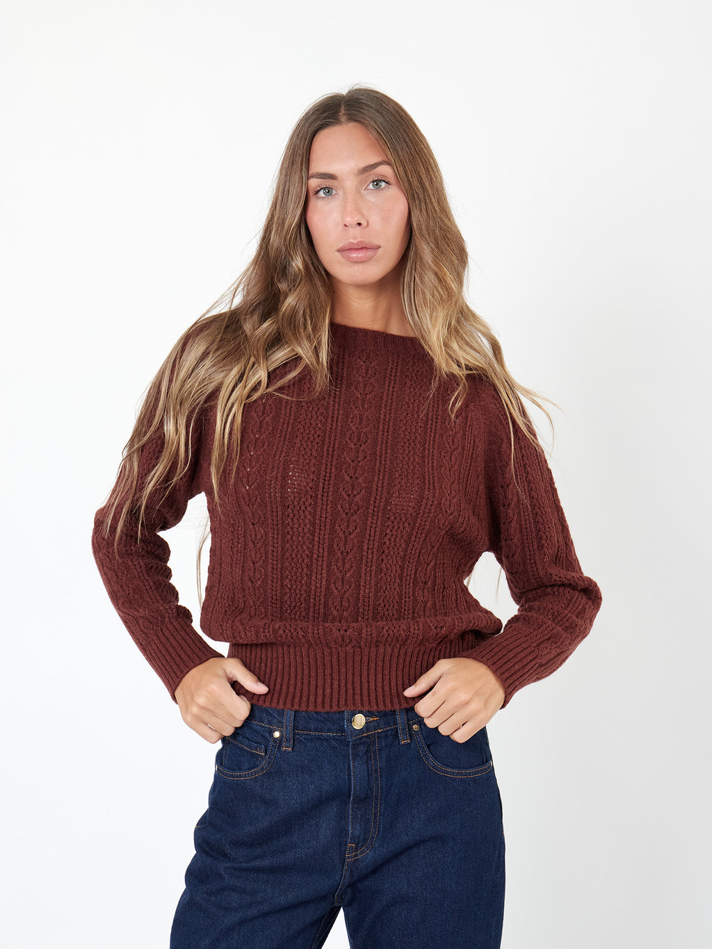 Openwork jumper