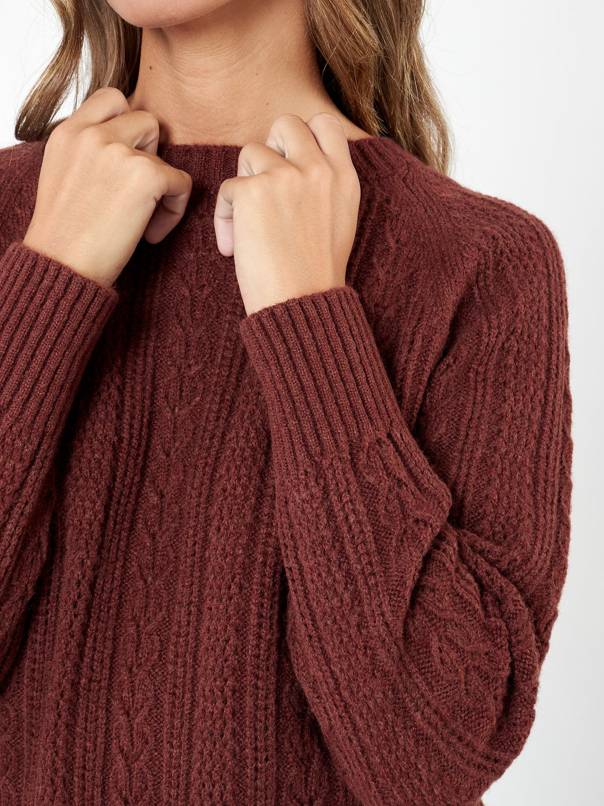 Openwork jumper