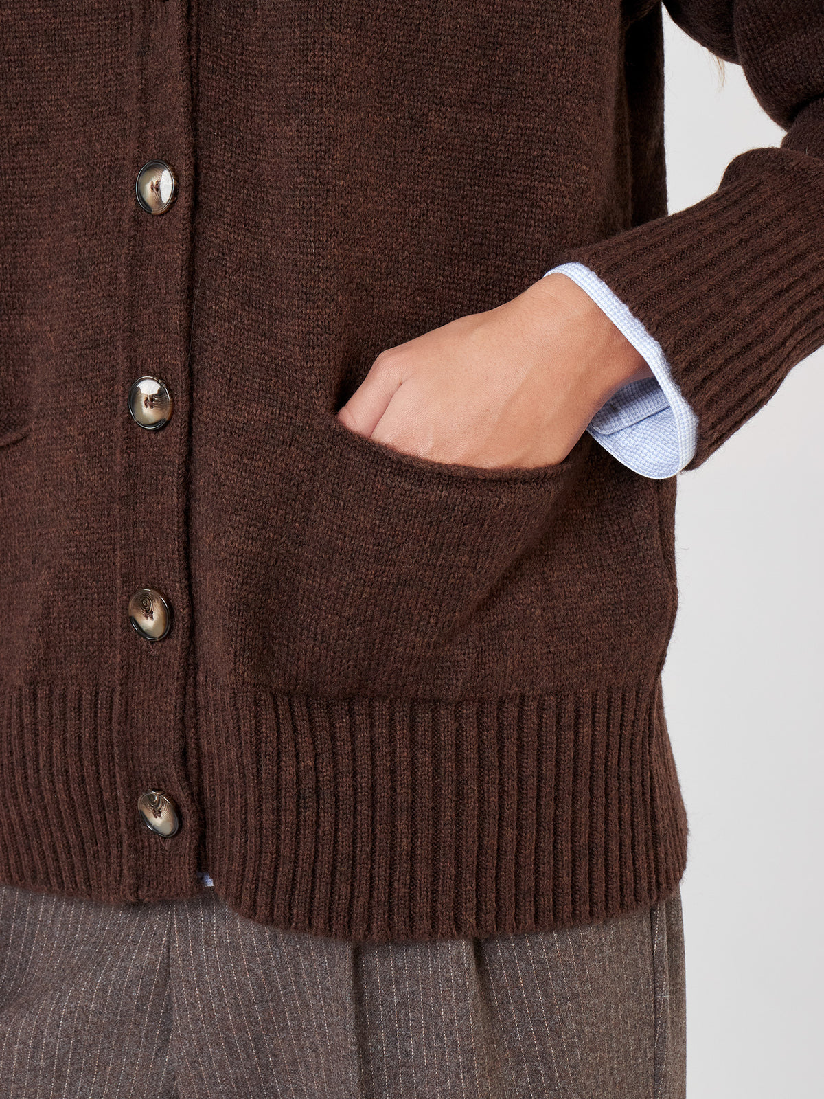 Chaqueta punto liso