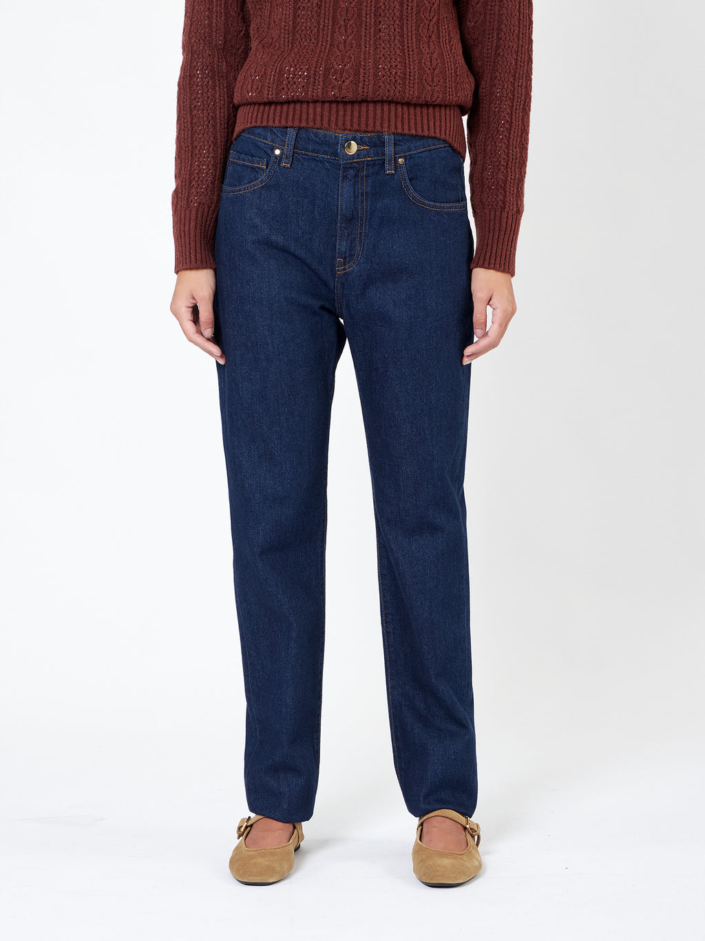 Jeans recto tiro medio