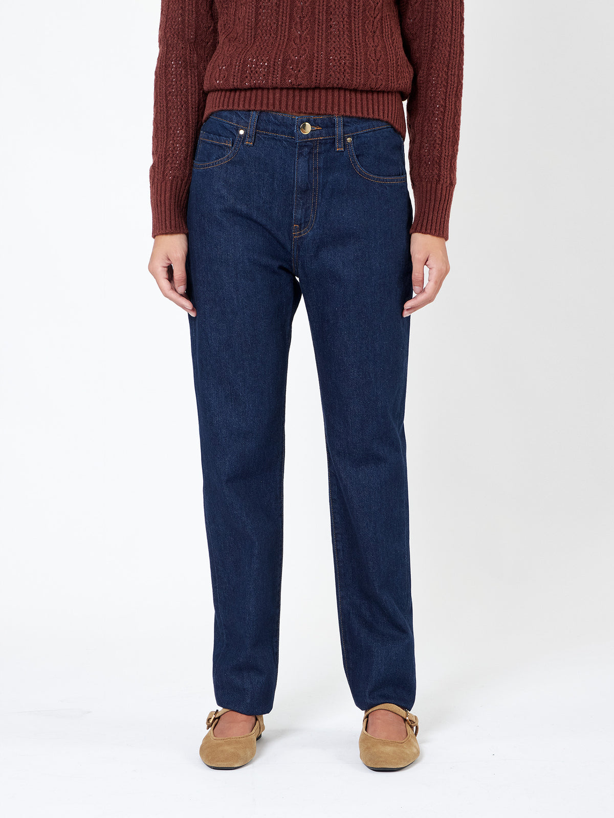 Jeans recto tiro medio