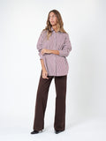 Mid-rise wide leg trousers