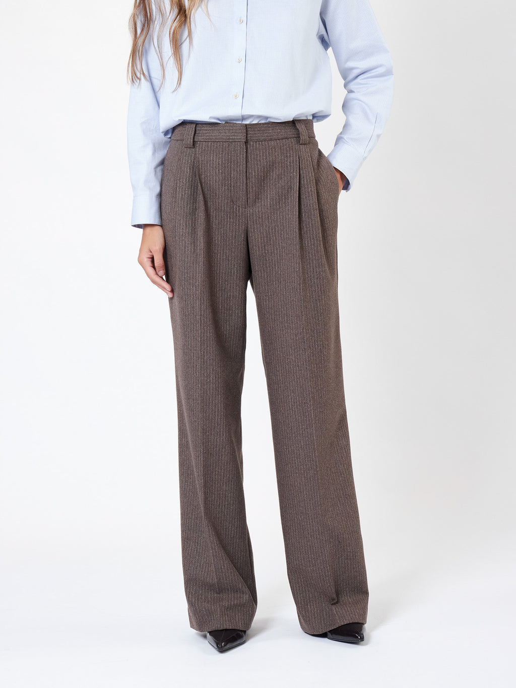 Pantalón rayas doble pliegue